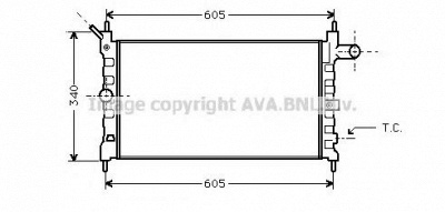 AVA QUALITY COOLING ol2022 -  Радиатор, охлаждение двигателя